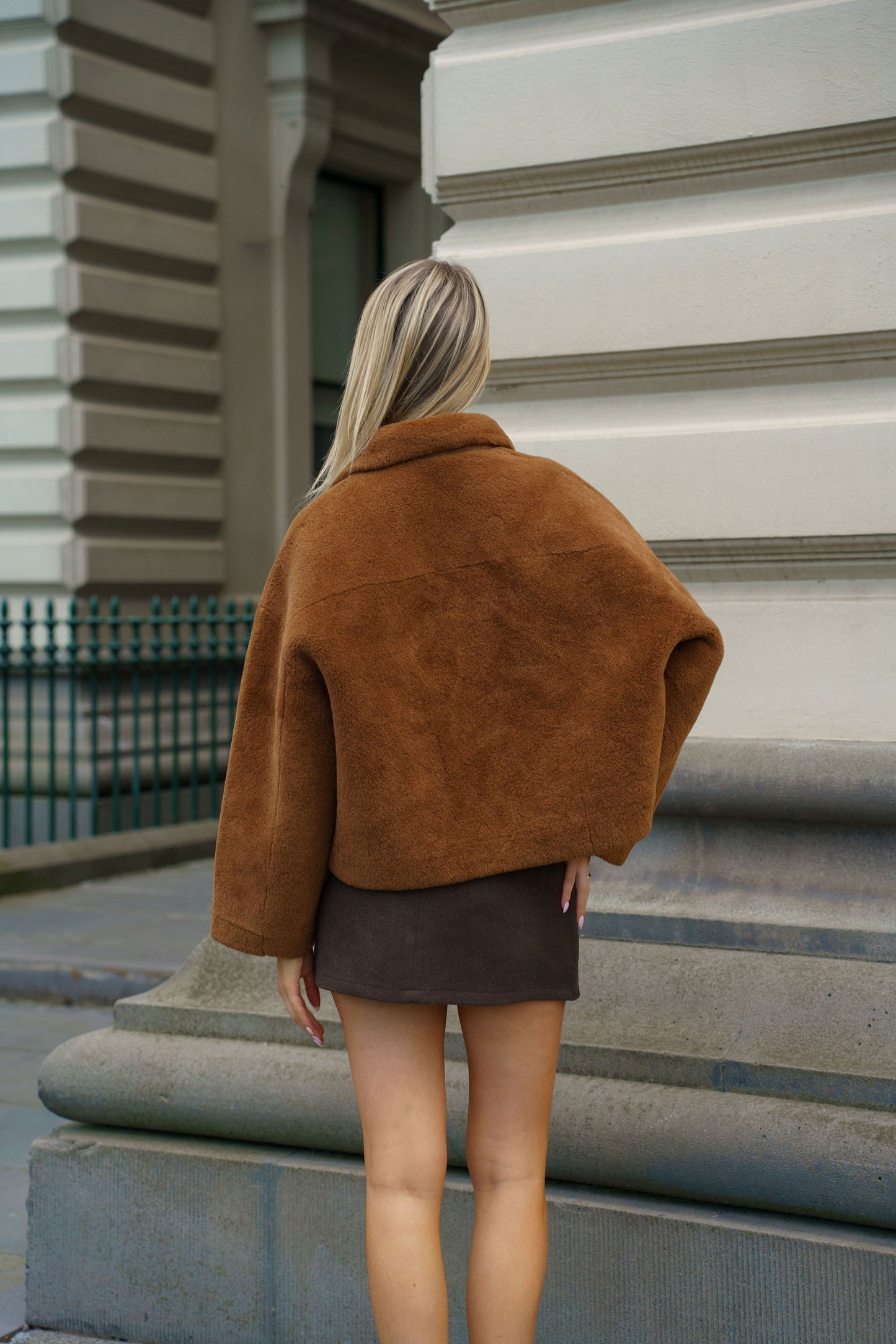 Cocoa Wool Bomber