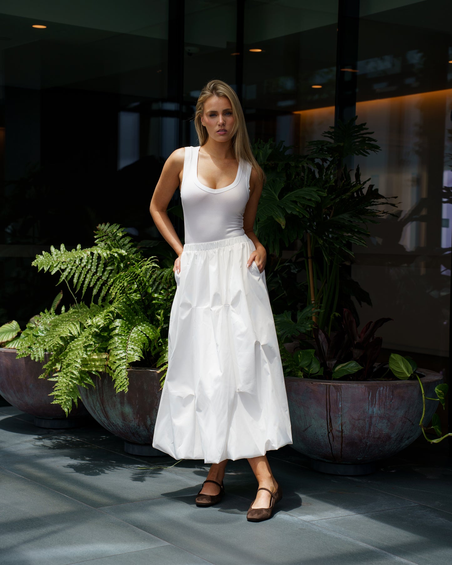 Kendall White Skirt