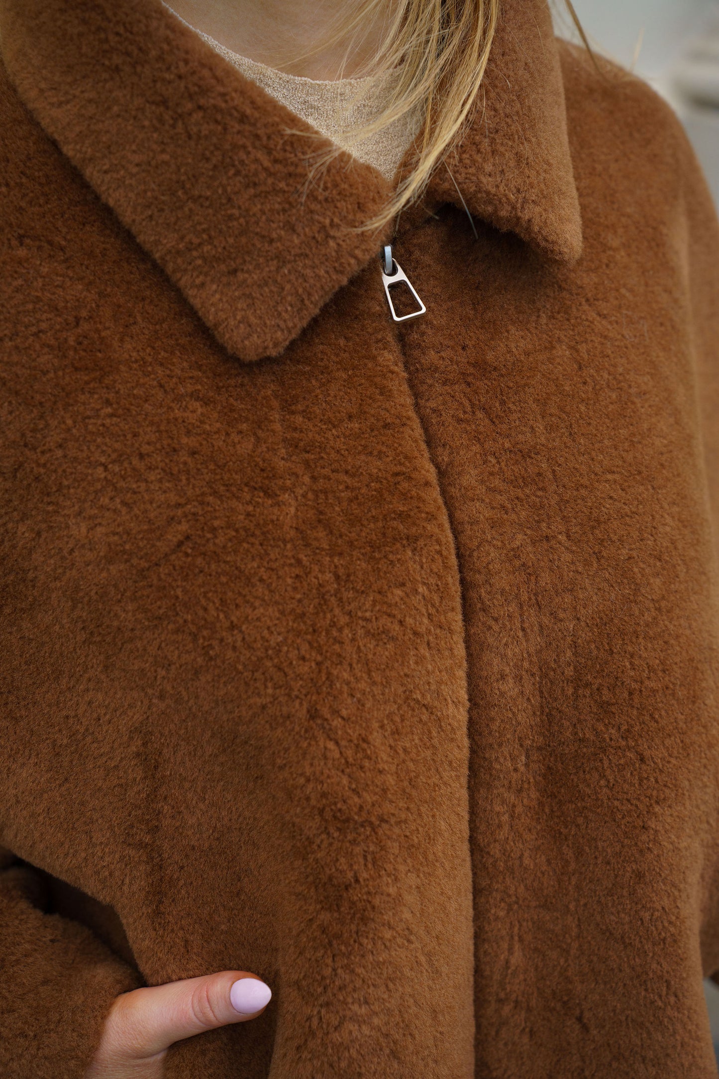 Cocoa Wool Bomber